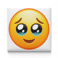 Smiling Face Holding Back Tears Emoji Magnet