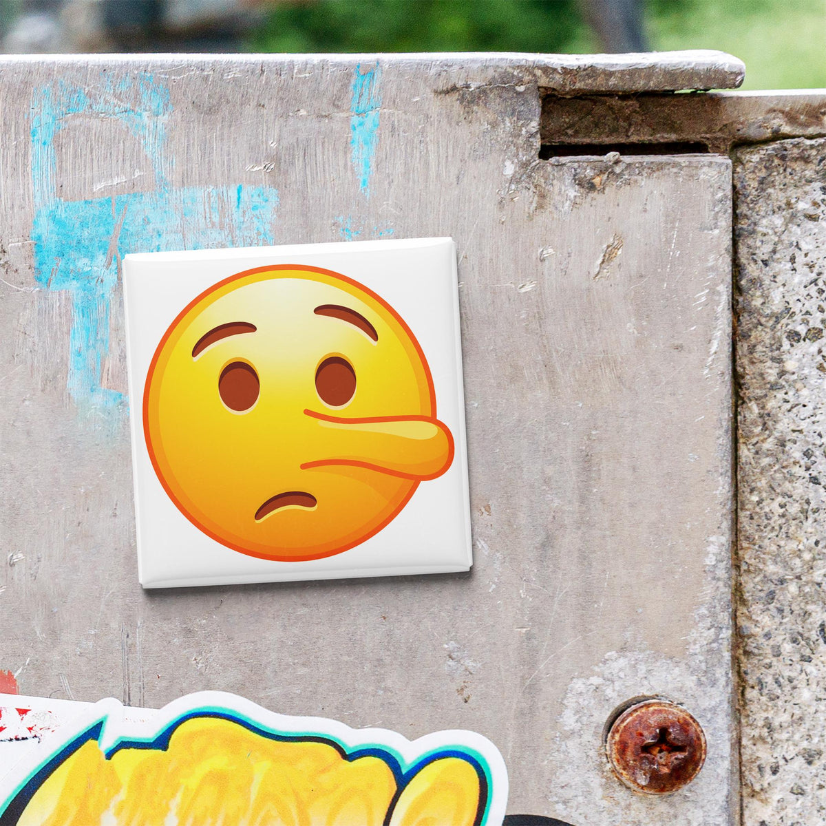 Lying Face Emoji Magnet