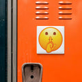 Shushing Face Emoji Magnet