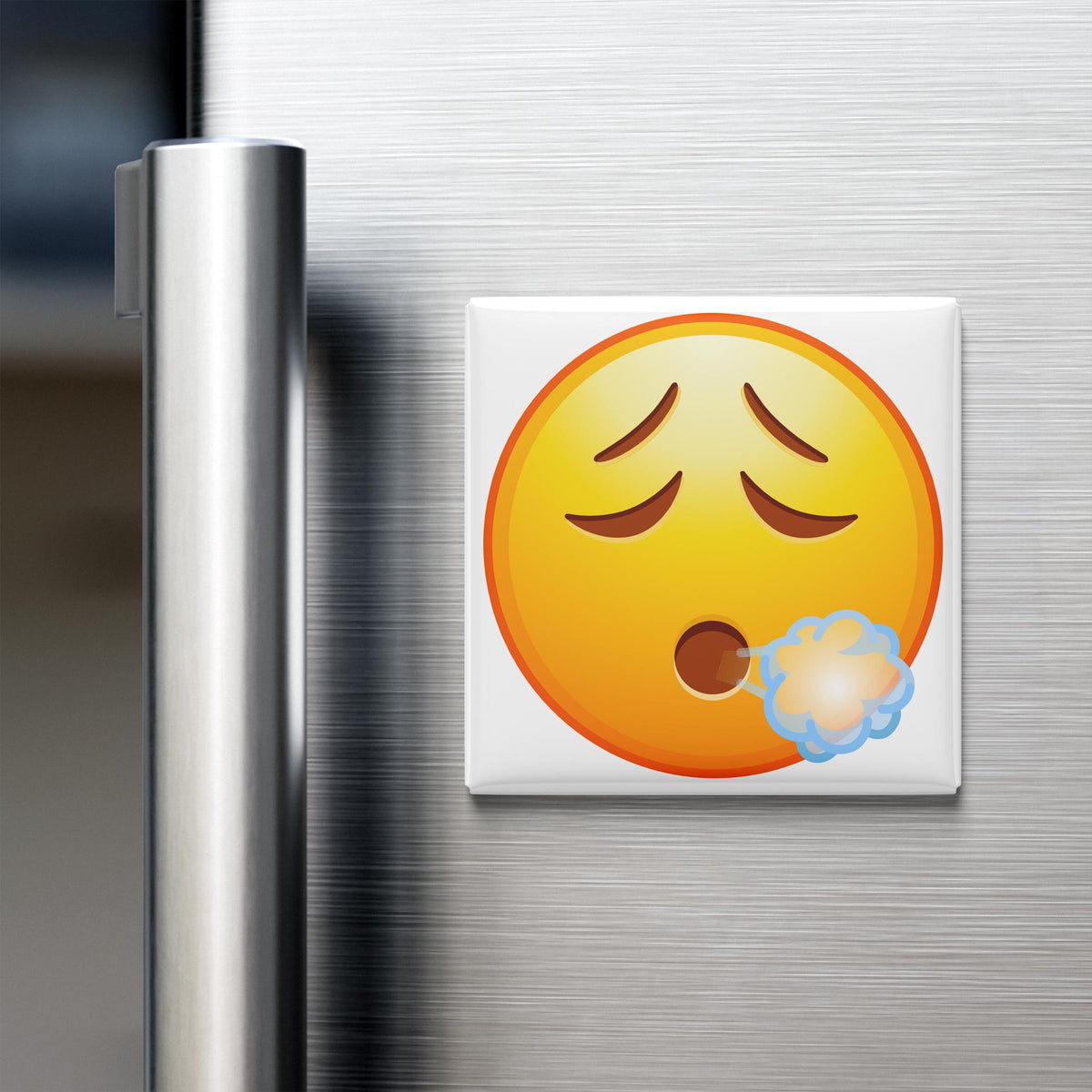 Exhaling Face Emoji Magnet