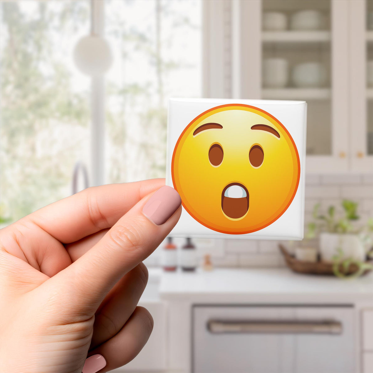 Astonished Face Emoji Magnet