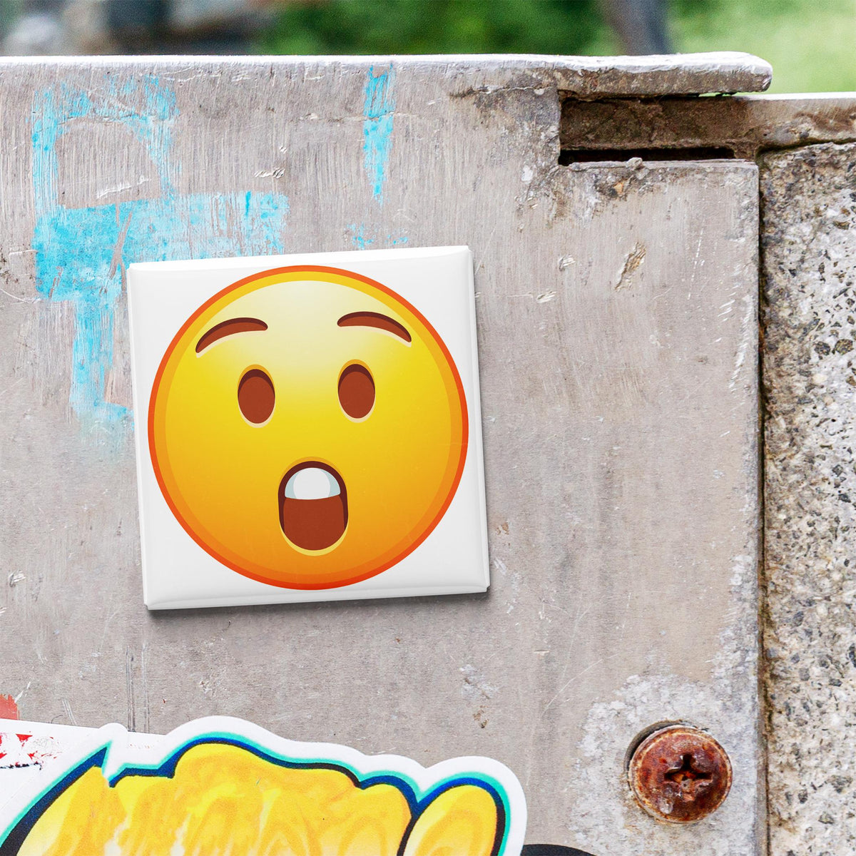 Astonished Face Emoji Magnet