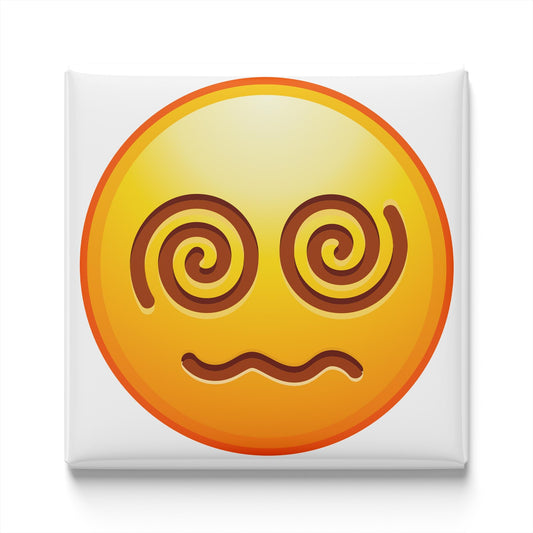 Face With Spiral Eyes Emoji Magnet