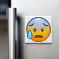 Anxious Face With Sweat Emoji Magnet