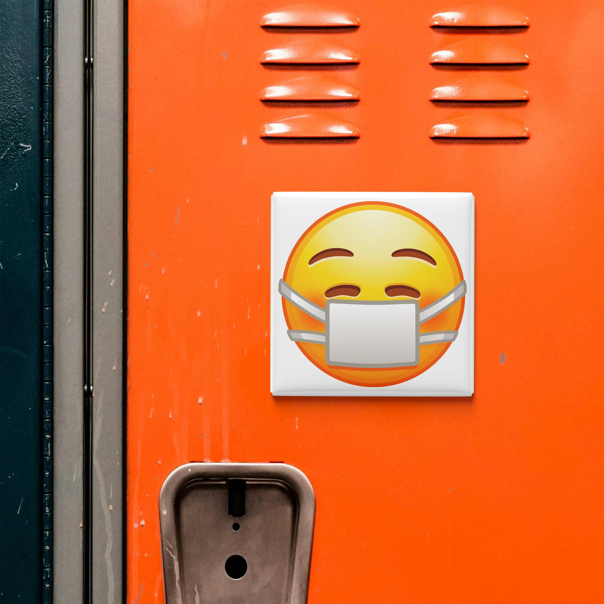 Face With Medical Mask Emoji Magnet