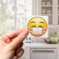 Face With Medical Mask Emoji Magnet