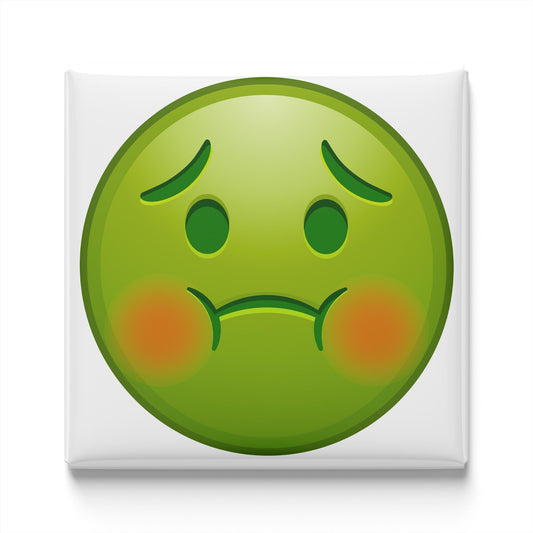 Nauseated Face Emoji Magnet