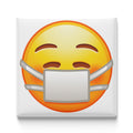 Face With Medical Mask Emoji Magnet