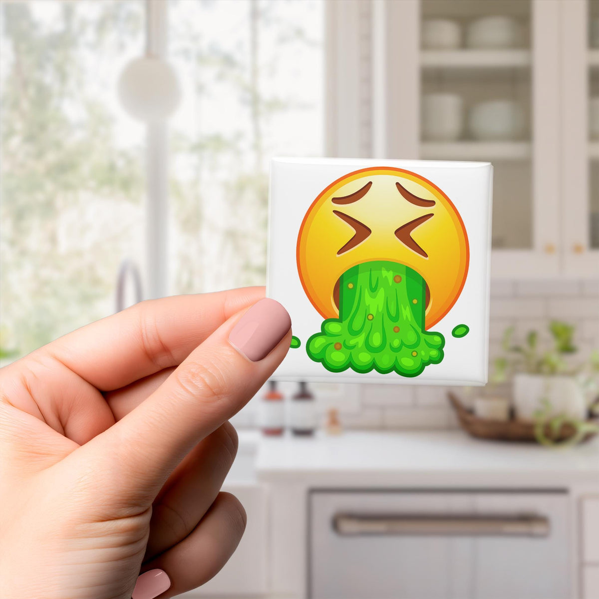 Vomiting Face Emoji Magnet