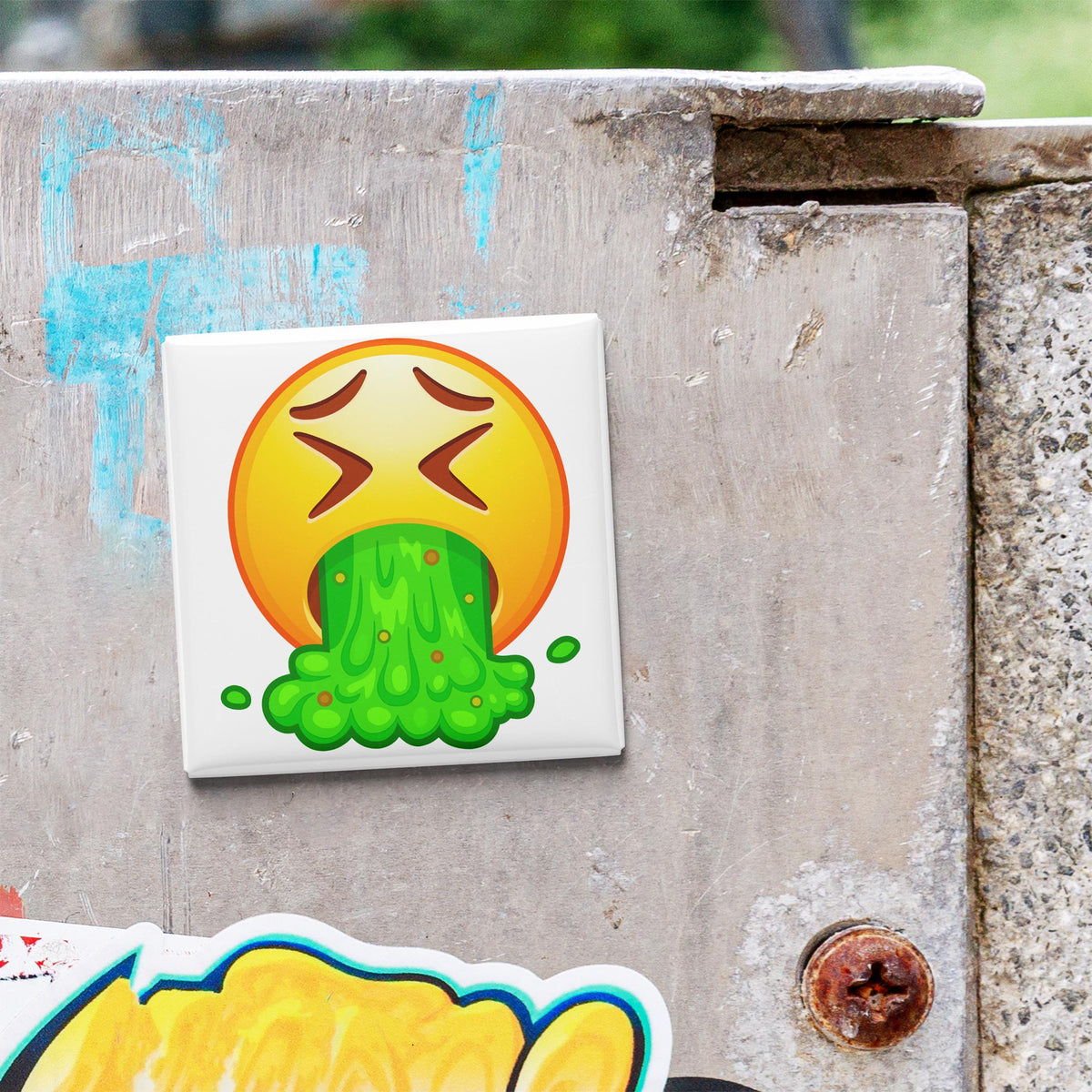Vomiting Face Emoji Magnet
