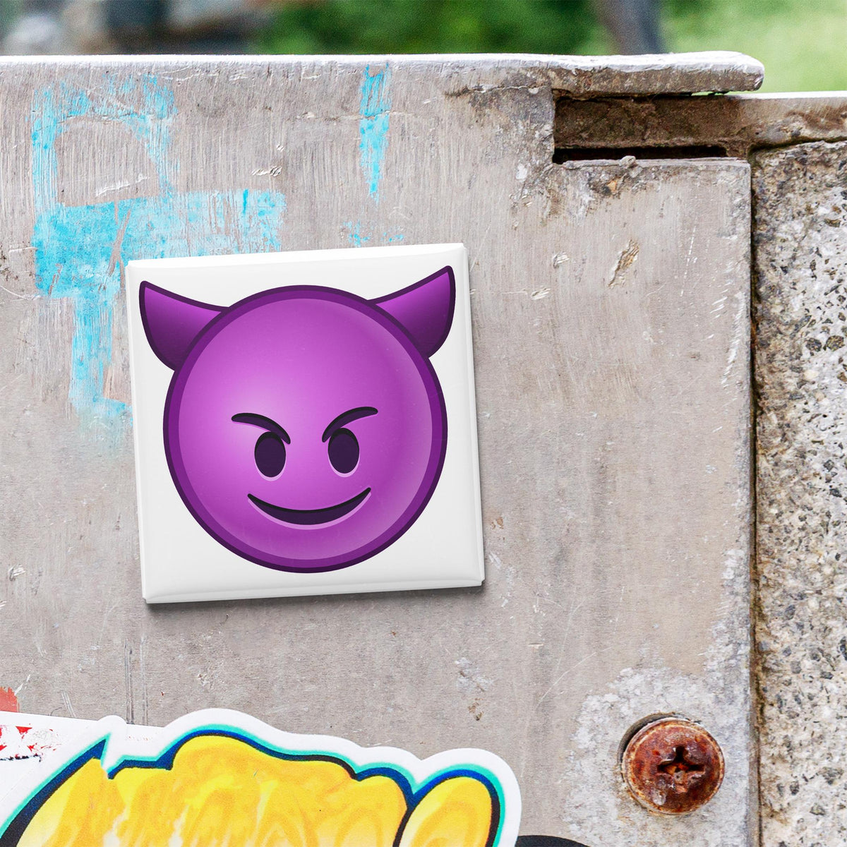 Smiling Face With Horns Emoji Magnet
