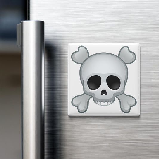 Skull and Crossbones Emoji Magnet