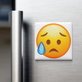 Sad But Relieved Face Emoji Magnet