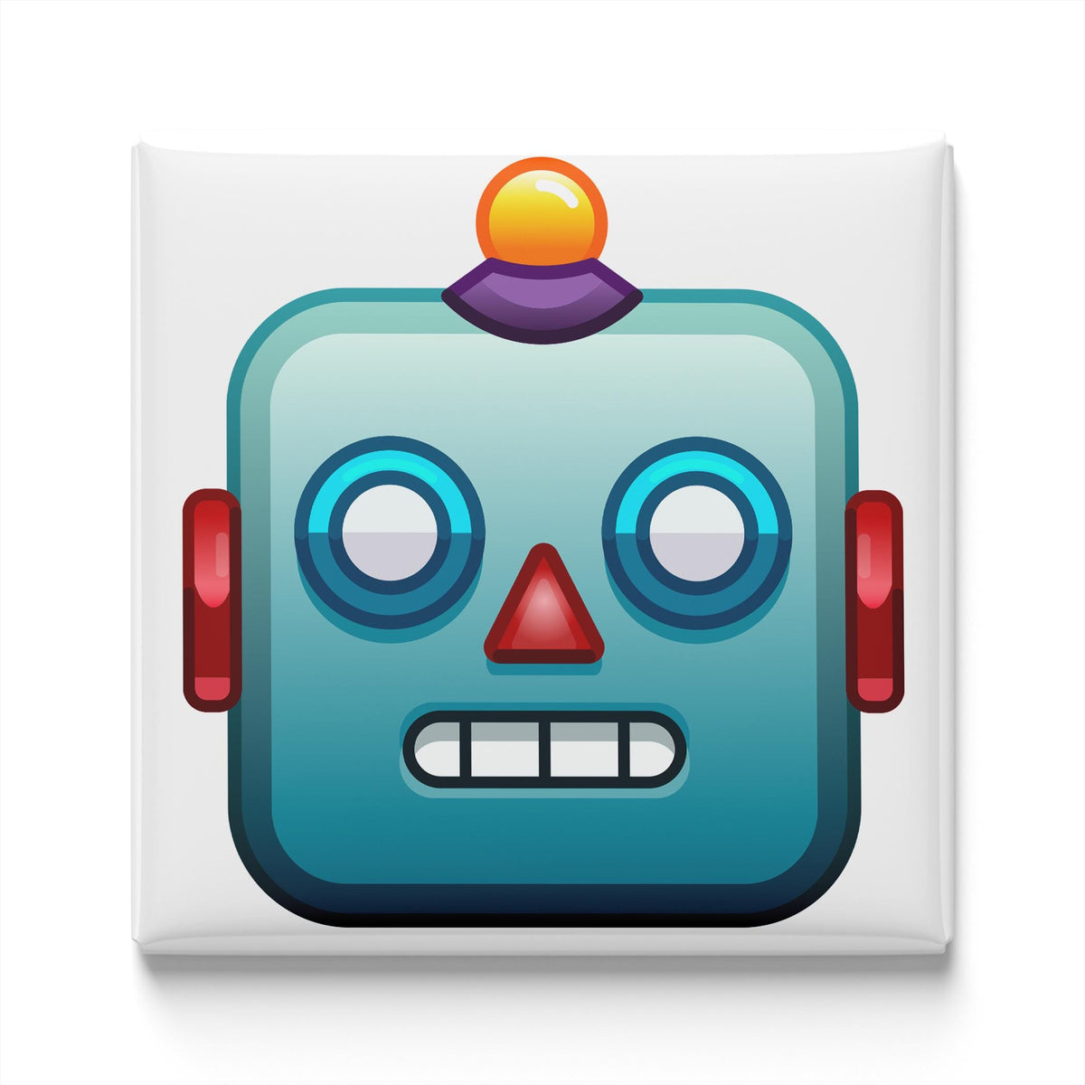 Robot Face Emoji Magnet