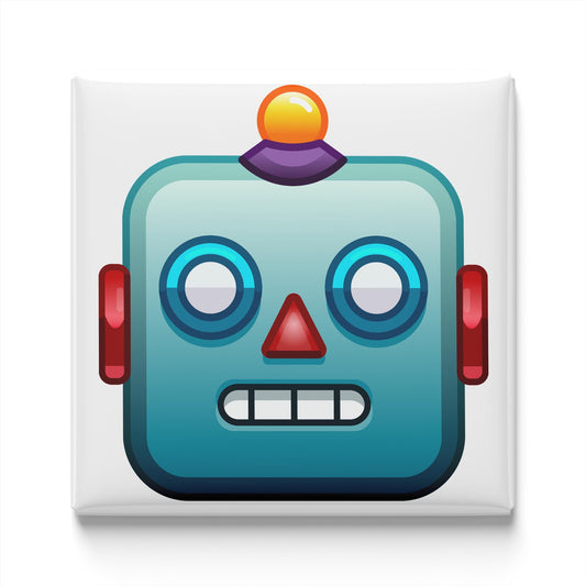 Robot Face Emoji Magnet
