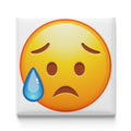 Sad But Relieved Face Emoji Magnet