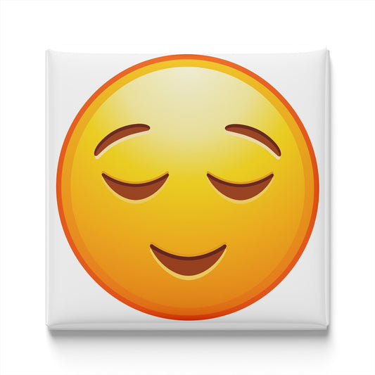 Relieved Face Emoji Magnet