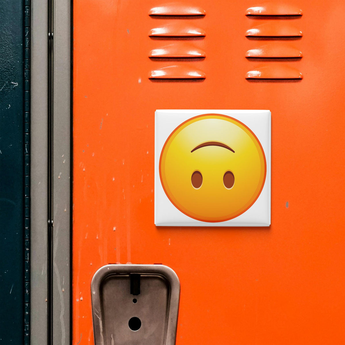 Upside Down Face Emoji Magnet