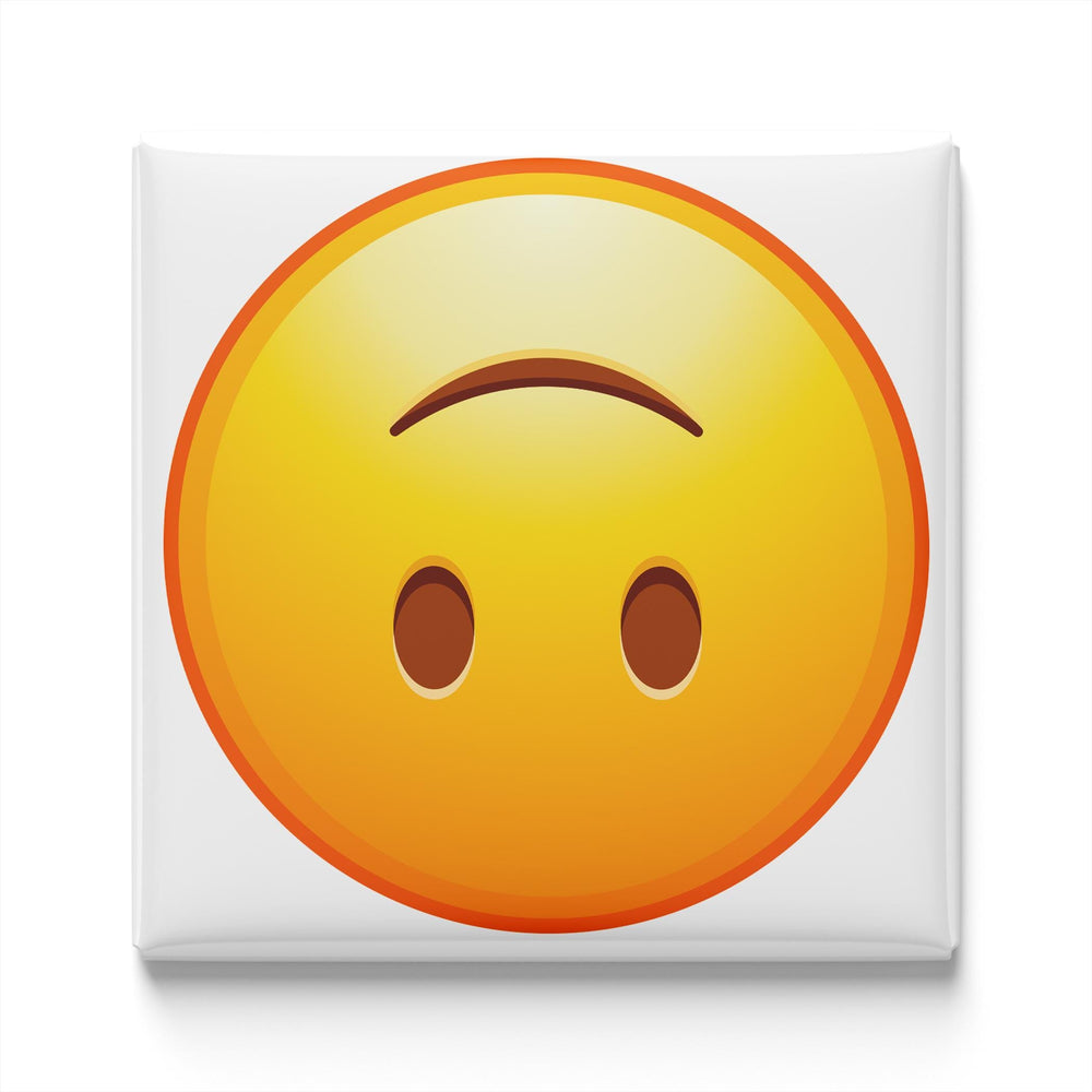 Upside Down Face Emoji Magnet