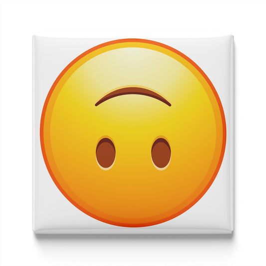 Upside Down Face Emoji Magnet