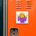 Woman Shrugging Emoji Magnet