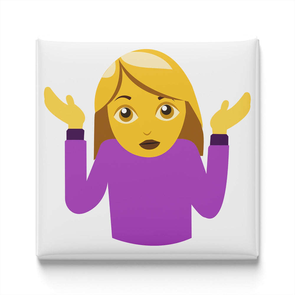 Woman Shrugging Emoji Magnet