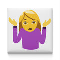Woman Shrugging Emoji Magnet