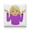 Woman Shrugging Emoji Magnet