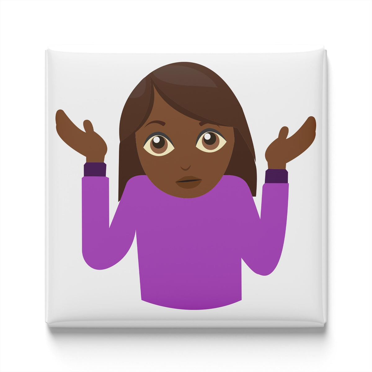 Woman Shrugging Emoji Magnet