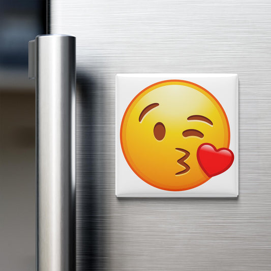 Face Blowing A Kiss Emoji Magnet