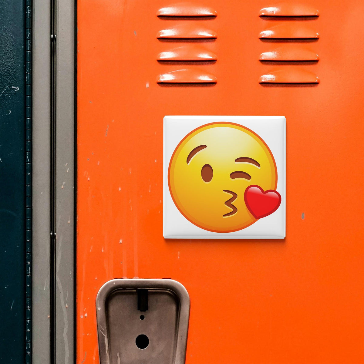 Face Blowing A Kiss Emoji Magnet