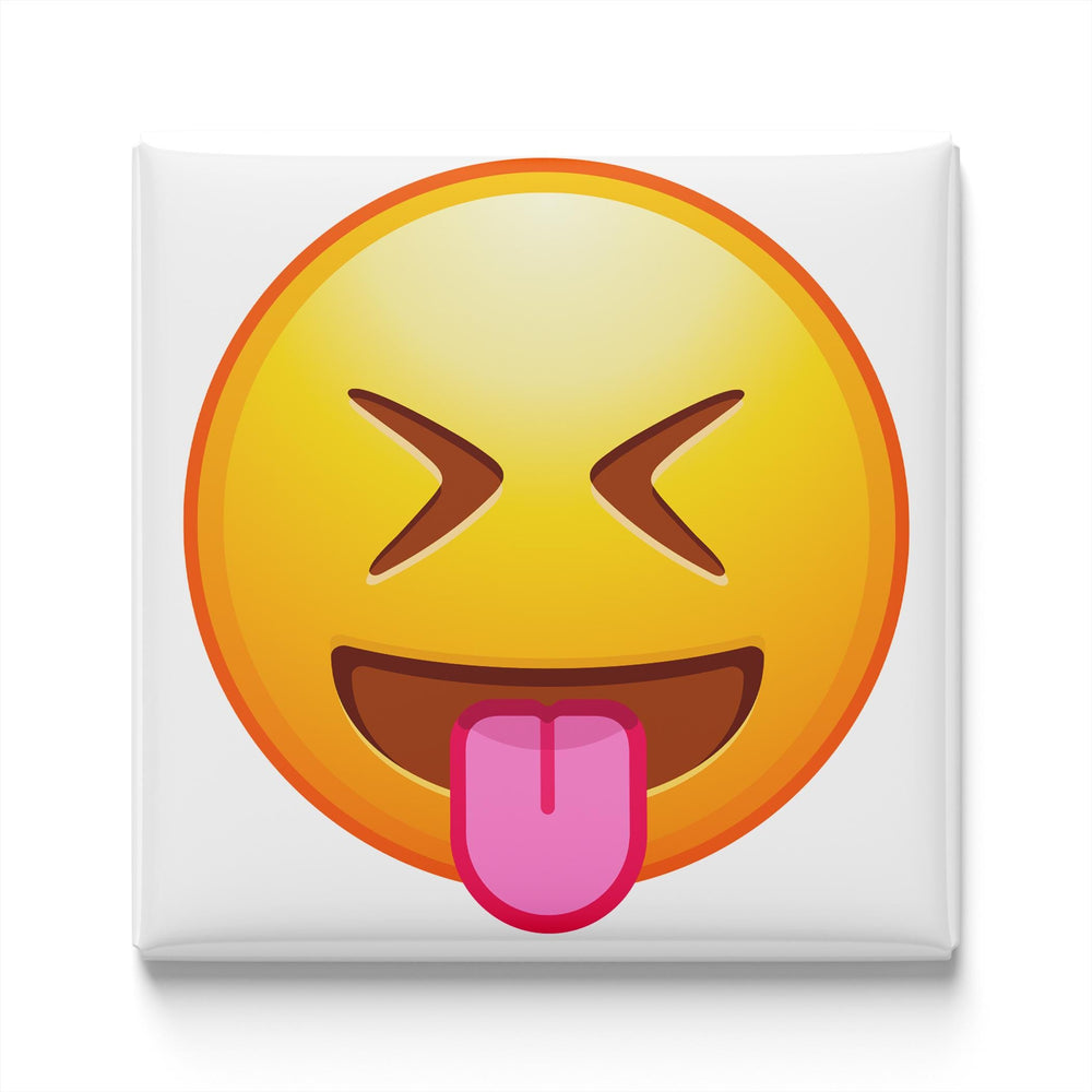 Face with Stuck-Out Tongue and Squinting Eyes Emoji Magnet