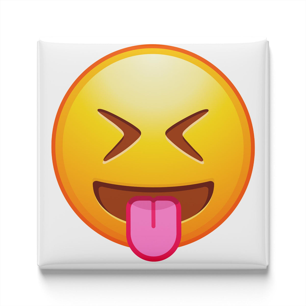 Face with Stuck-Out Tongue and Squinting Eyes Emoji Magnet