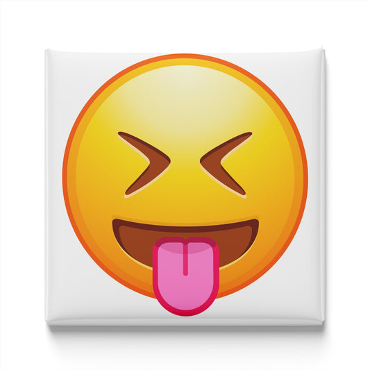 Face with Stuck-Out Tongue and Squinting Eyes Emoji Magnet