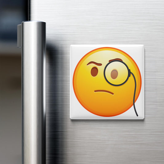 Face With Monocle Emoji Magnet