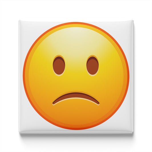 Slightly Frowning Face Emoji Magnet