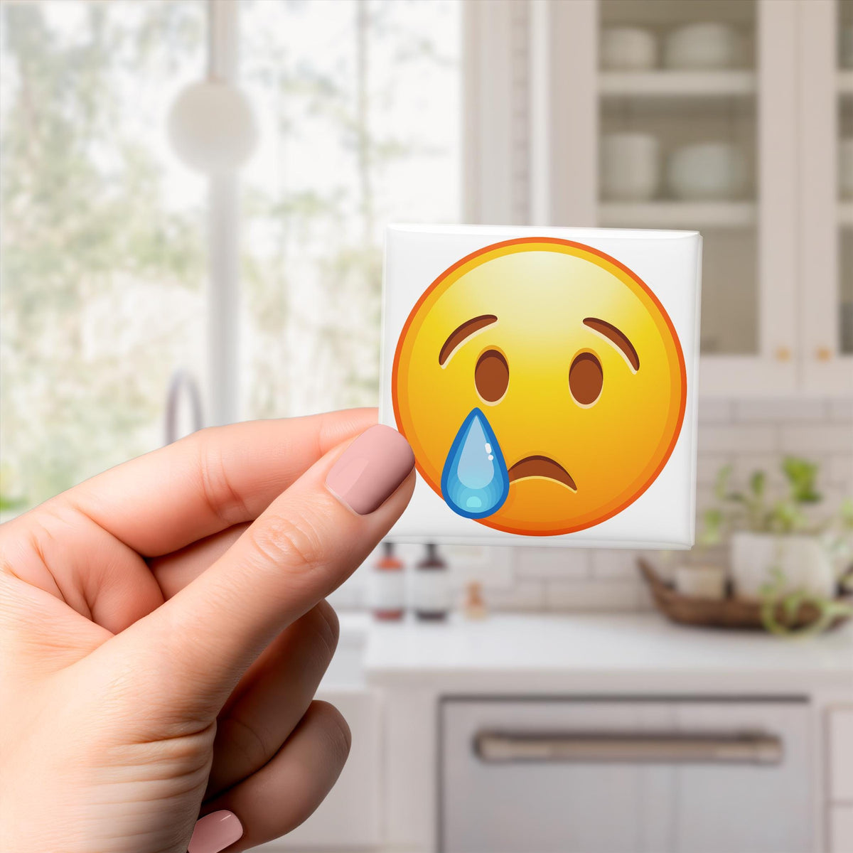 Crying Face Emoji Magnet