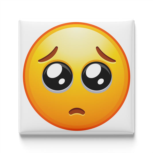 Pleading Face Emoji Magnet