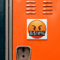 Face With Symbols Over Mouth Emoji Magnet