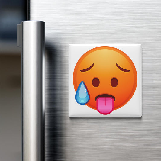 Hot Face Emoji Magnet