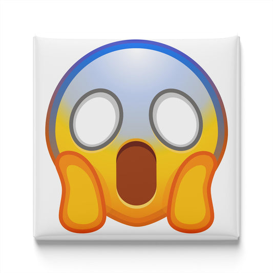 Face Screaming In Fear Emoji Magnet