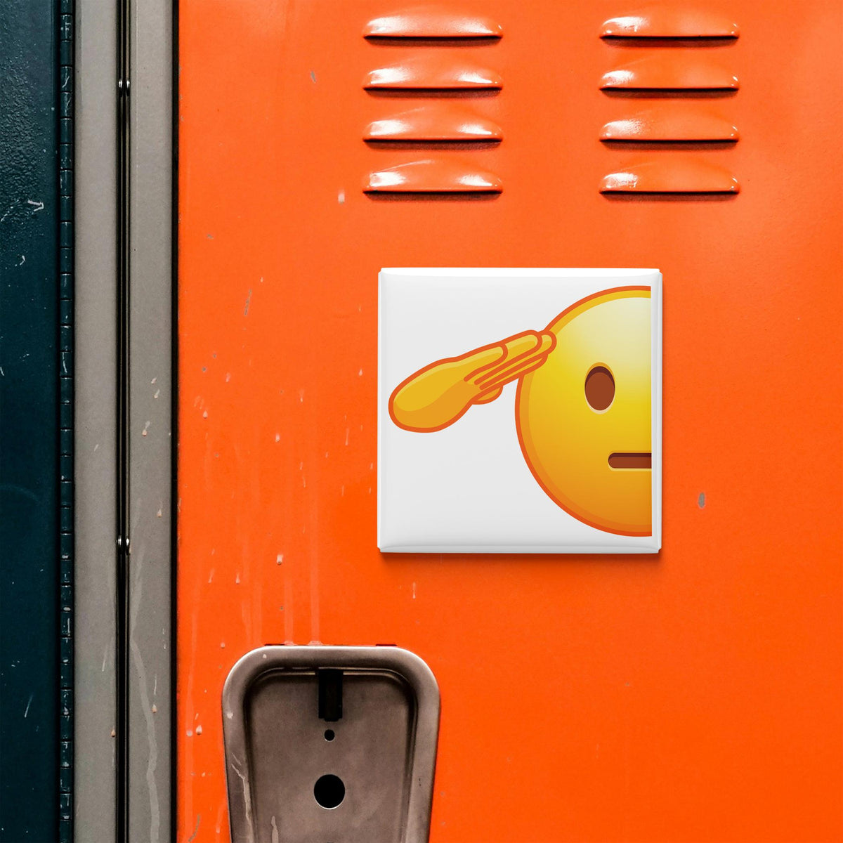 Saluting Face Emoji Magnet