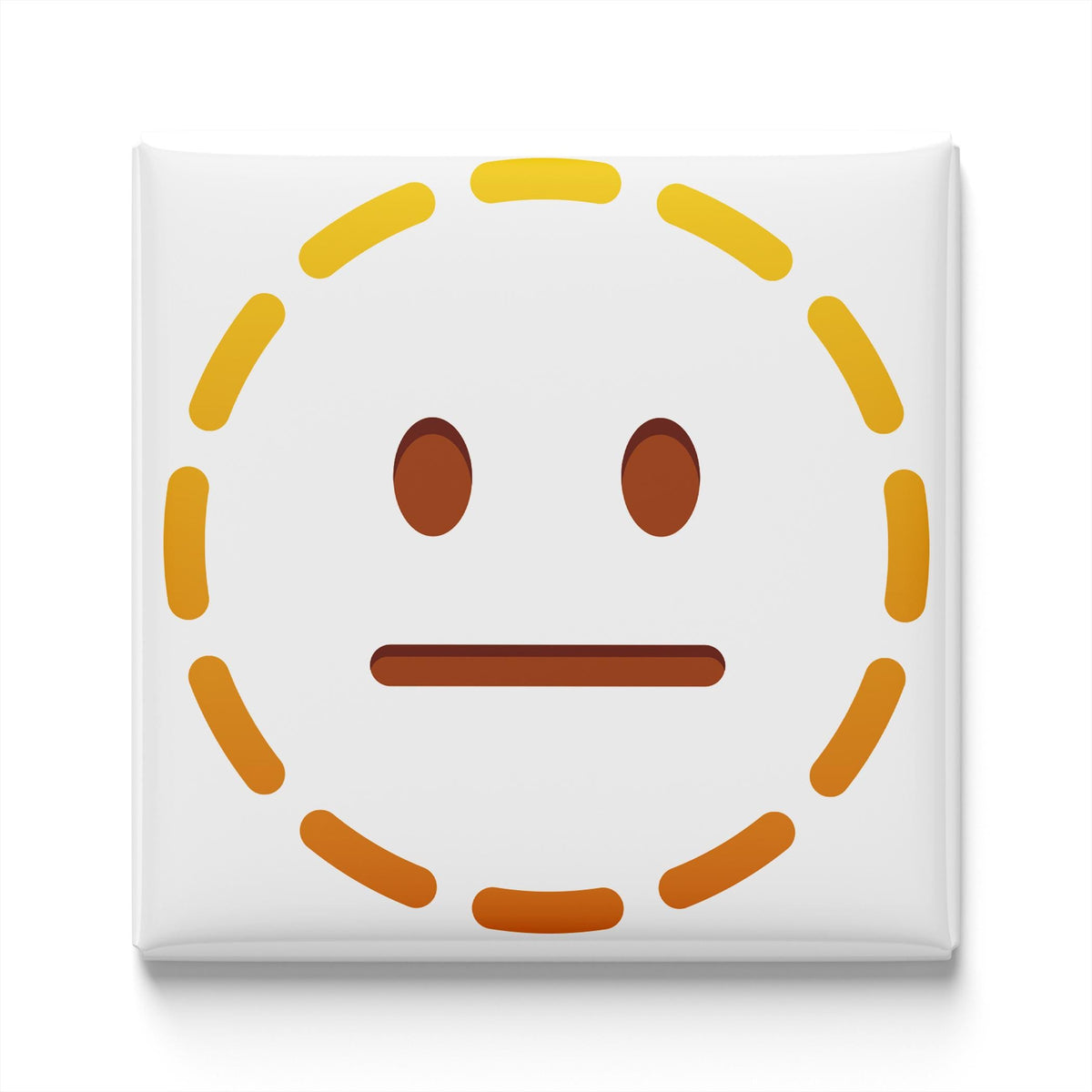 Dotted Line Face Emoji Magnet
