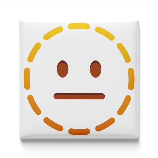 Dotted Line Face Emoji Magnet