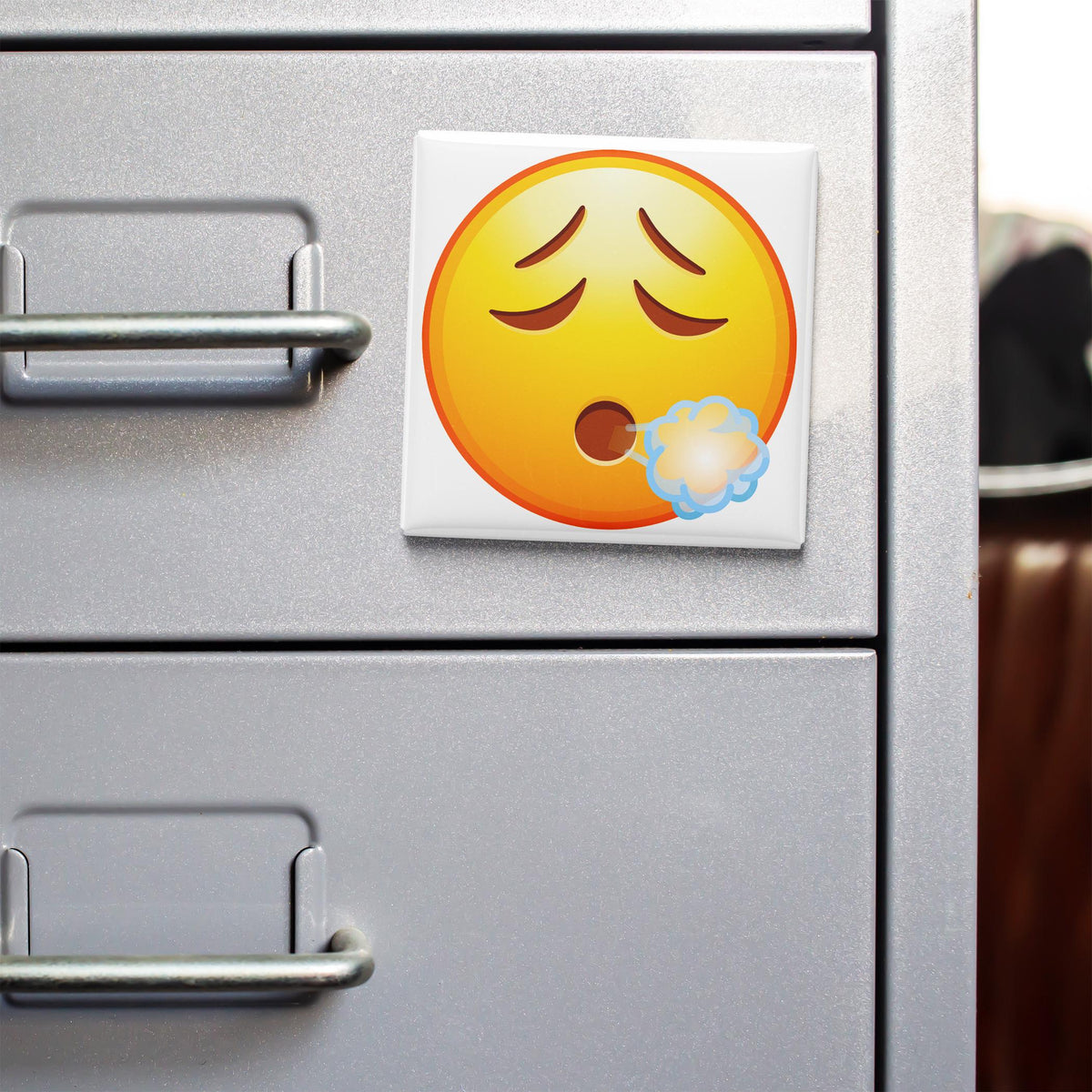 Exhaling Face Emoji Magnet
