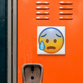 Anxious Face With Sweat Emoji Magnet