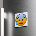Anxious Face With Sweat Emoji Magnet