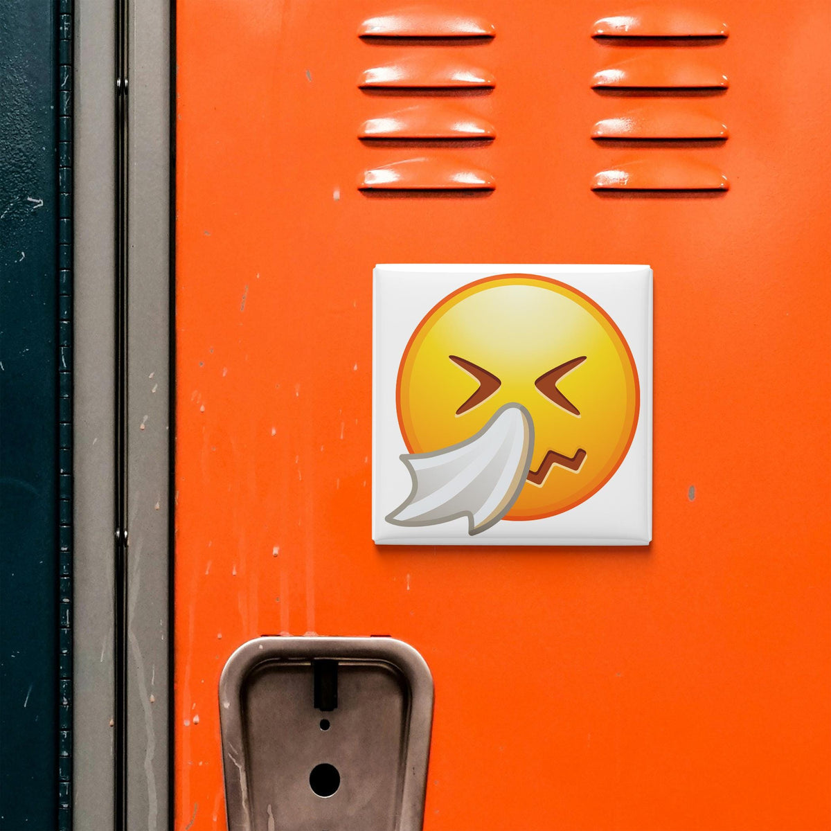Sneezing Face Emoji Magnet