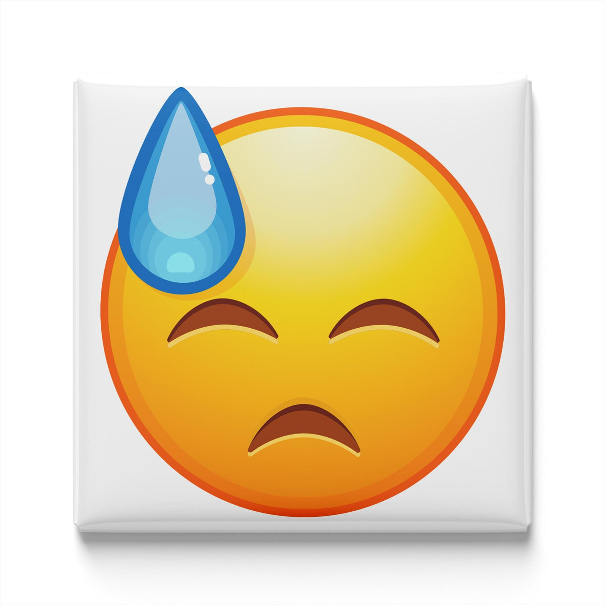 Downcast Face With Sweat Emoji Magnet
