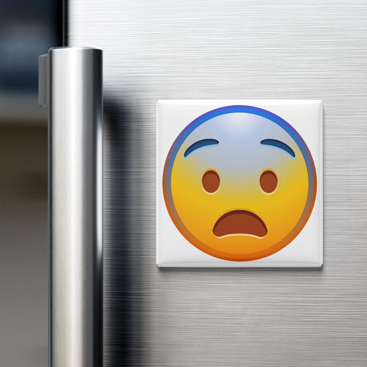Fearful Face Emoji Magnet
